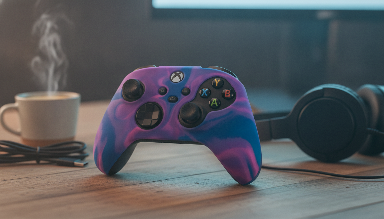 Camo Xbox Controller Grip Cover: Anti-Slip Silicone Fit