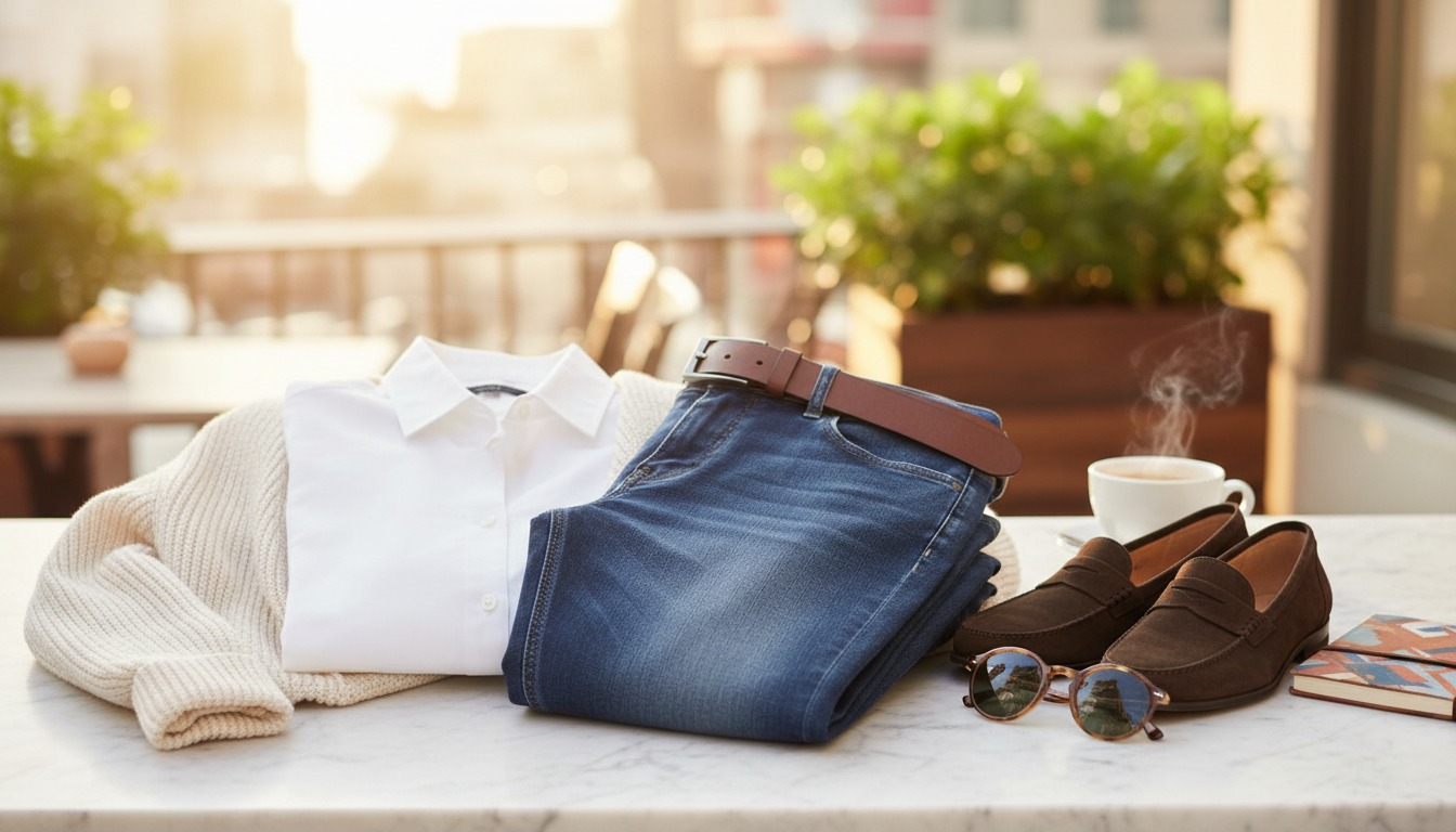 Blue Cotton Jeans & Pants by Dolce & Gabbana: Styling