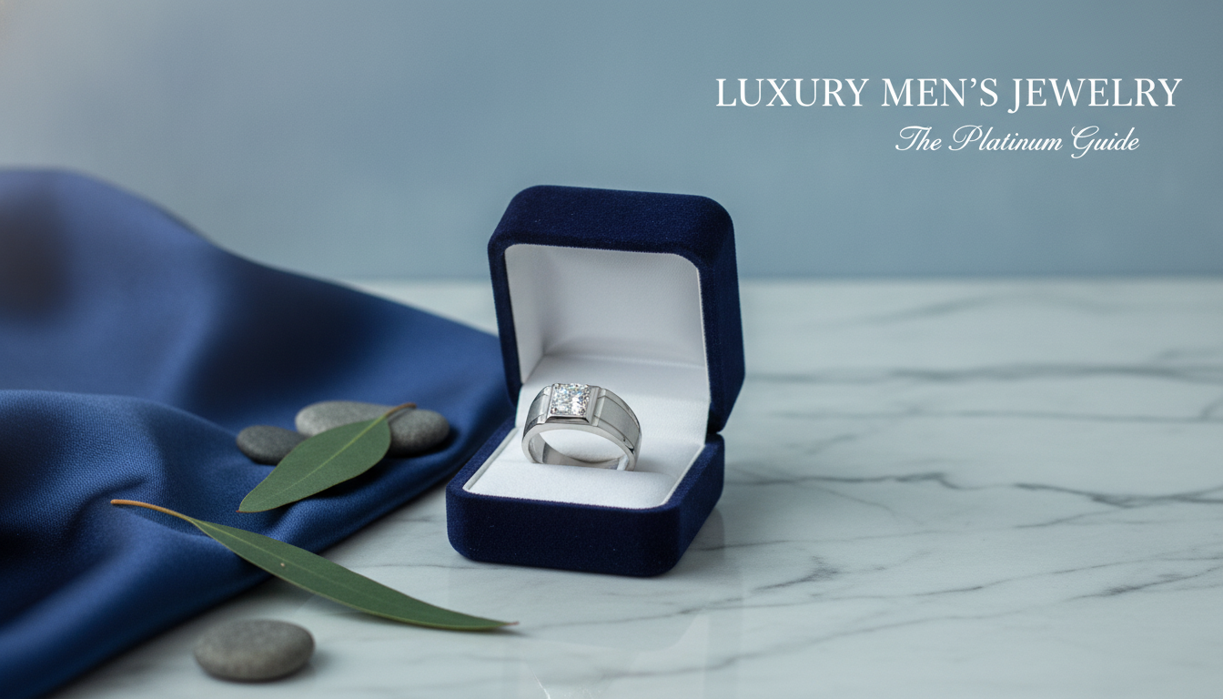 Platinum Men’s Moissanite Ring: Shine & Daily Durability