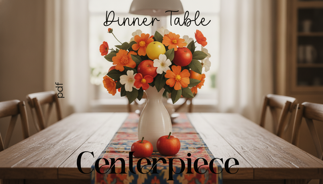 Printable Dinner Table Centerpiece Checklist & 10-Min Plan