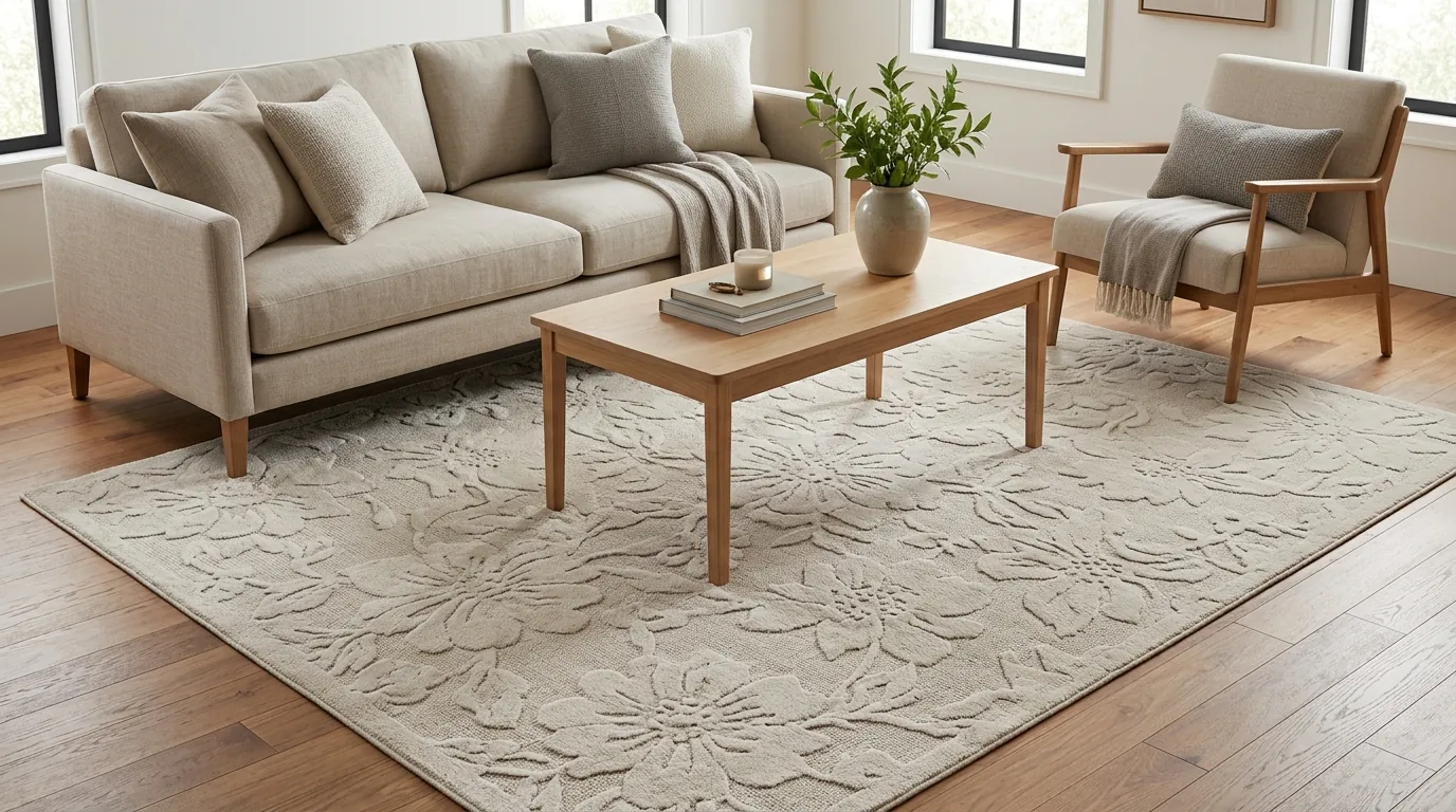 Floral Jacquard Rug Styling: Placement, Size & Care