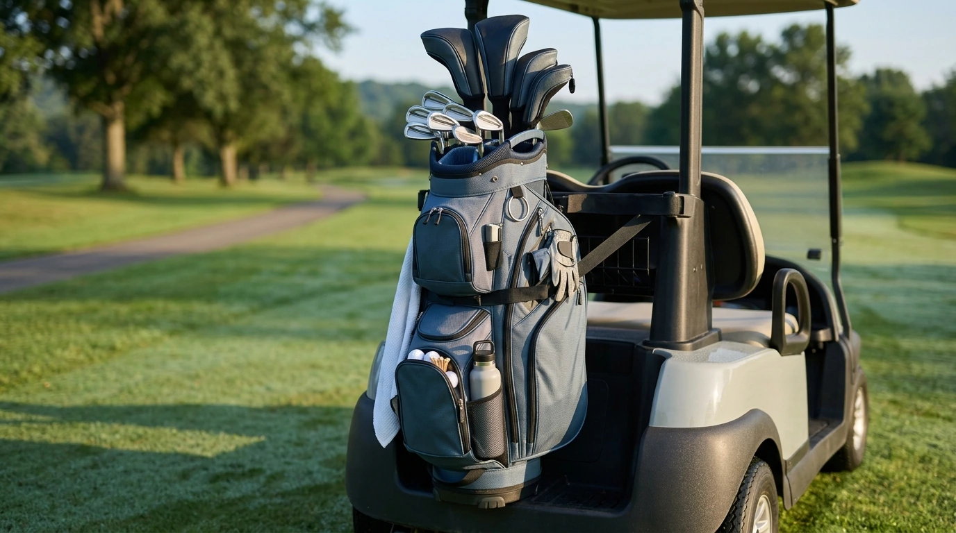 Golf Cart Bag Setup: Pockets, Dividers & Cart Fit